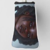Cute Black Gothic Girl Golfheadcover (Draai 90)