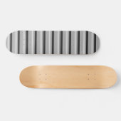 Cute black gray stripes persoonlijk skateboard (Horizontaal)