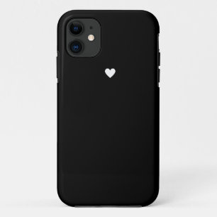 Cute Black Heart Case-Mate iPhone Case