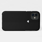 Cute Black Heart Case-Mate iPhone Case (Achterkant (horizontaal))