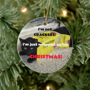 Cute Black Kitten Keramisch Ornament