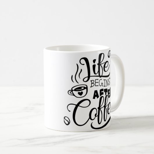 Cute Black Koffiemok (Voorkant rechts)