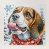 Cute Black Lab Dog Black Labrador Retriever Legpuzzel (Verticaal)