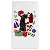 Cute Black Lab Dog en Speys Kerstmis Klein Cadeauzakje (Voorkant)