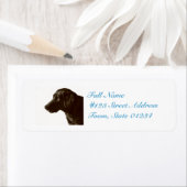 Cute Black Lab Etiket (Insitu)
