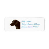 Cute Black Lab Etiket (Voorkant)