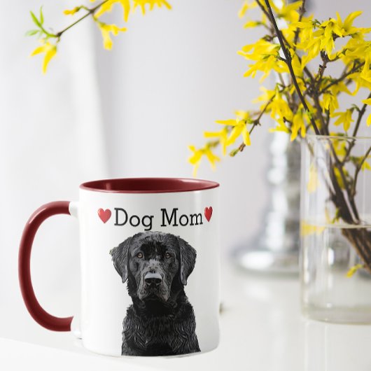 Cute Black Lab Heart Dog Mam Puppy Mok