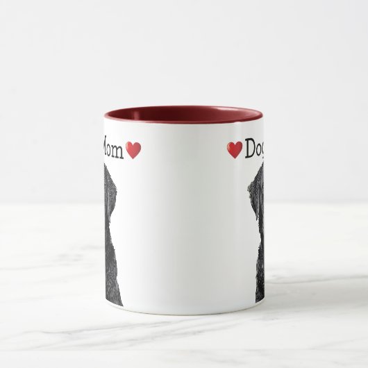 Cute Black Lab Heart Dog Mam Puppy Mok (Midden)