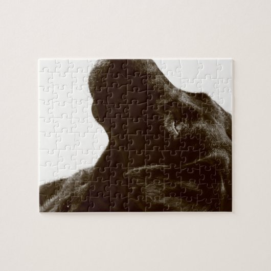 Cute Black Lab Legpuzzel (Horizontaal)