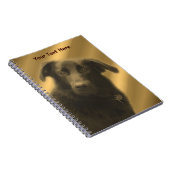 Cute Black Lab Mix Dog Notitieboek (Rechterzijde)