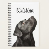 Cute Black Lab Puppy Dog Love Labrador Retriever Planner (Voorkant)