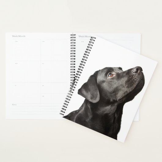Cute Black Lab Puppy Dog Love Labrador Retriever Planner (Display)