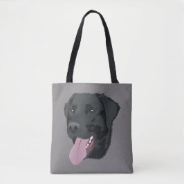 Cute Black Lab Tote Bag