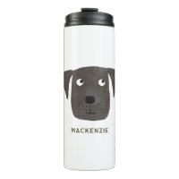 Cute Black Labrador Retriever Dog Art, aangepaste