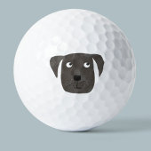 Cute Black Labrador Retriever Dog Golfballen