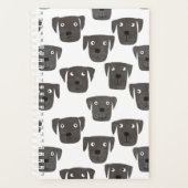Cute Black Labrador Retriever Dog Planner (Voorkant)