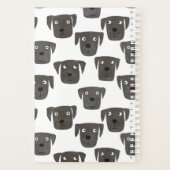 Cute Black Labrador Retriever Dog Planner (Achterkant)