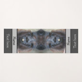 Cute Black Llama Face Sluiten Persoonlijk Yogamat (Voorkant (horizontaal))