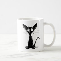 Cute Black Oriental Kitten - Cat Lover's Art