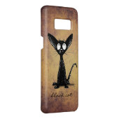 Cute Black oriental Shorthair Cat Case-Mate Samsung Galaxy Hoesje (Achterkant / rechts)