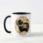 Cute black ox, Chinees nieuwjaar Ox Mok (Links)