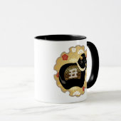 Cute black ox, Chinees nieuwjaar Ox Mok (Voorkant rechts)