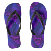 Cute Black PAARS BLUE Moderne Teenslippers (Voetbed)