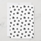 Cute Black Paw Printers Aangepast pakket Birthday  Kaart (Achterkant)