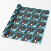 Cute Black Pekingese Dog Cadeaupapier (Uitgerold)