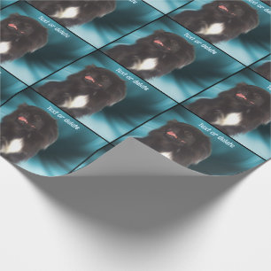 Cute Black Pekingese Dog Persoonlijk Cadeaupapier