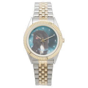 Cute Black Pekingese Dog Persoonlijk Horloge