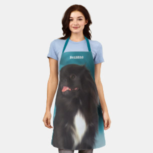 Cute Black Pekingese Dog Persoonlijk Schort