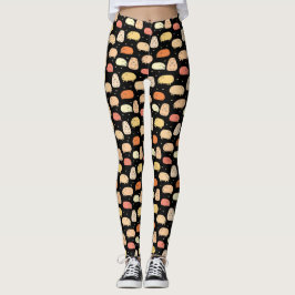 Cute Black Pig Pattern Leggings