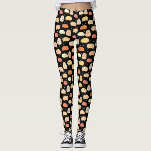 Cute Black Pig Pattern Leggings