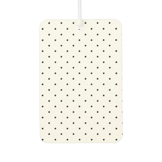 Cute black polka stipt elegant stijlvol chic luchtverfrisser (Voorkant)