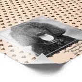 Cute Black Poodle Dogs PHOTO Named Keepslag Foto Afdruk (Hoek)