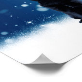 Cute Black Pug Dog Kerstkerstkerstkerstkerstkerstk Poster (Hoek)