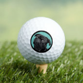 Cute Black Pug Face Charm | Unique Custom Dog Love Golfballen (Insitu Shirt)
