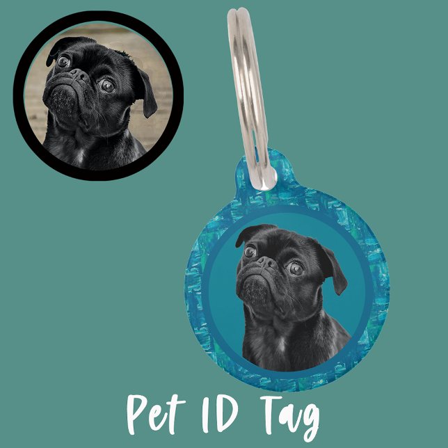 Cute Black Pug Face Charm | Unique Custom Dog Love Huisdierpenning (Creator heeft geüpload)