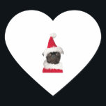 Cute Black Pug in kerstkerstkerstkerstkerstkerstke Hart Sticker<br><div class="desc">Cute Black Pug in kerstkerstkerstkerstkerstkerstkerstkerstkerstkerstkerstkersttasje</div>