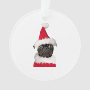 Cute Black Pug in kerstkerstkerstkerstkerstkerstke Ornament