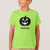 Cute Black Pumpkin, aangepaste naam Halloween T-shirt (Voorkant)