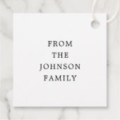 Cute Black Pumpkin Happy Halloween Bedankjes Labels (Achterkant)