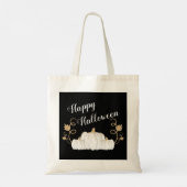 Cute Black Pumpkin Happy Halloween Tote Bag (Achterkant)