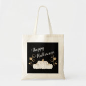 Cute Black Pumpkin Happy Halloween Tote Bag (Voorkant)