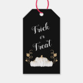 Cute Black Pumpkin Trick or treat Halloween Cadeaulabel (Voorkant)