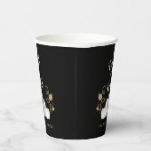 Cute Black Pumpkin Trick or treat Halloween Papieren Bekers (Rechts)