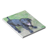 Cute Black Puppy Notitieblok (Schuin)