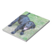 Cute Black Puppy Notitieblok (Linkerzijde)