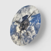 Cute Black Raven in de sneeuwfoto Ronde Klok (Hoek)